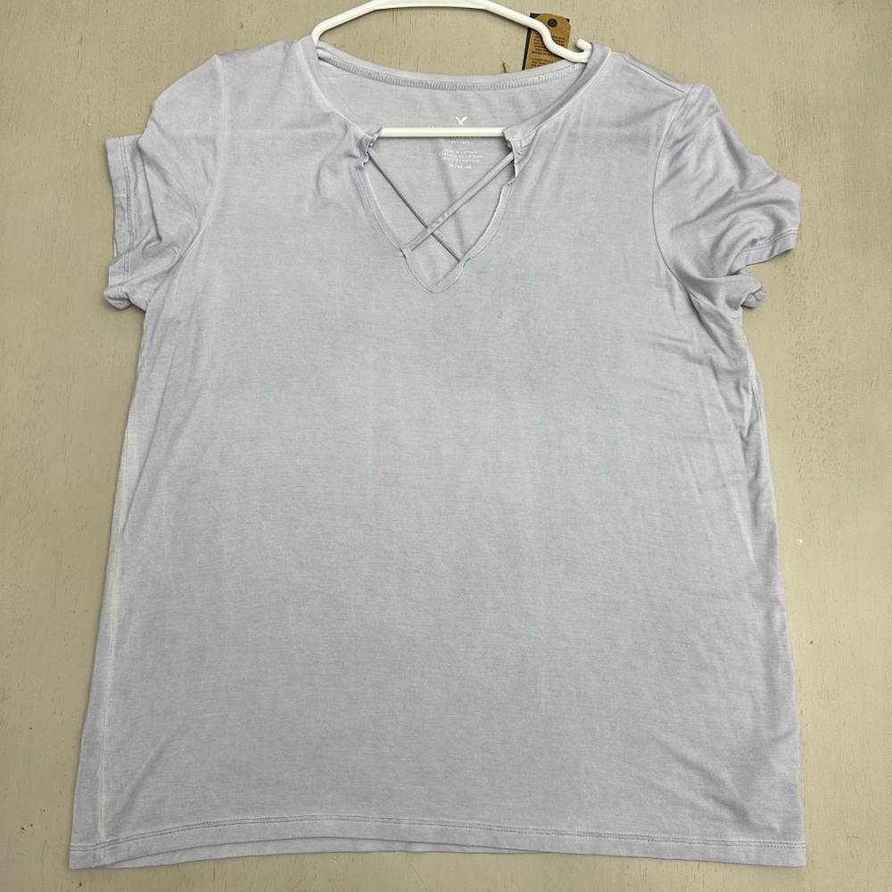 Light Purple/Blue American Eagle Women's Top (size medium) NWT